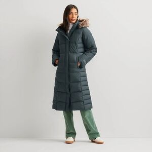 EDDIE BAUER Women's Lodge Down Black Puffer Coat in Size SMALL